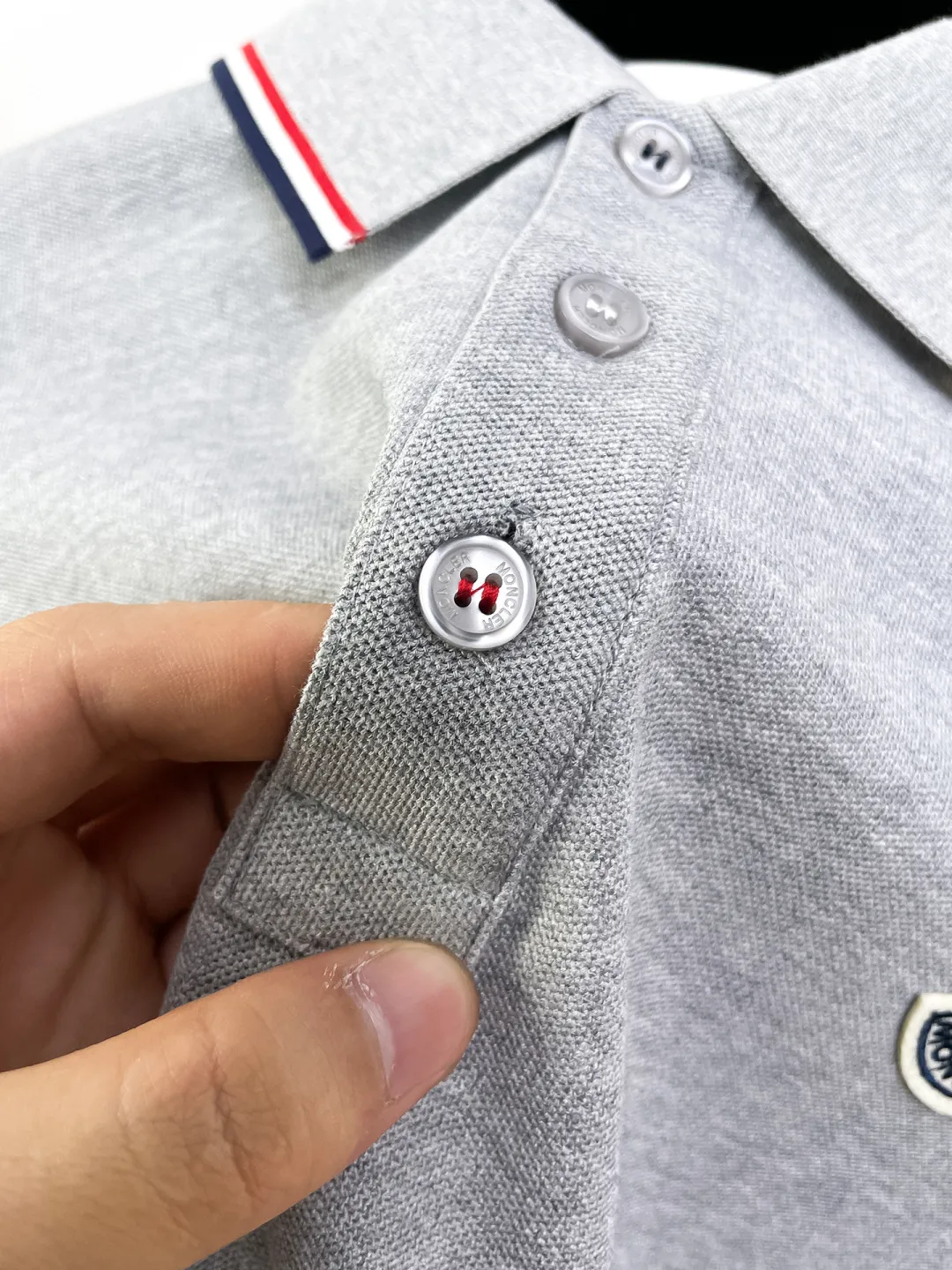 MONCLER New Arrival Polo Same Style 260 ， Factory New Arrival Versatile : Black White Royal Blue Gray Size：S-XXL